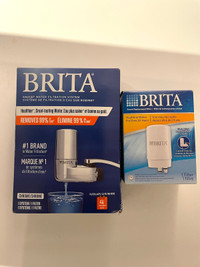 Brita faucet filtration system + filter replacement 