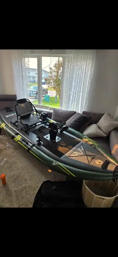 Selling a brand new fishing kayak. Only set it up once but never got around using it. Would possibly...