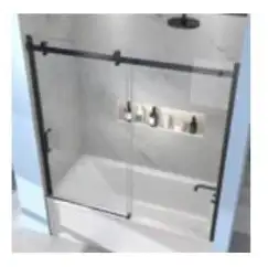 (56-60” W x 58” H) Bought new from Wayfair for $699, like new- only 6 months old, this sleek framele...