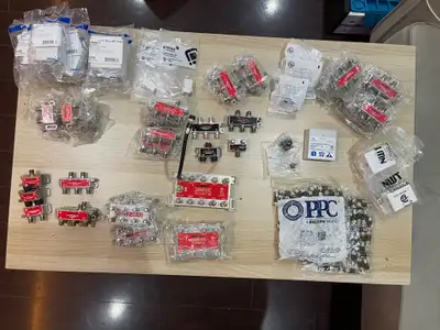 Lot of Antronix Coax Cable Splitters, Amplifiers & Networking, View more