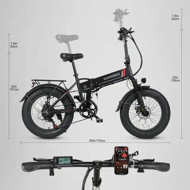 Brand new 20" Fat Tire Foldable E-Bike in eBike in Calgary - Image 8