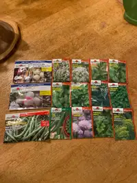 New 15 packs of herb and vegetable gardening plant seeds