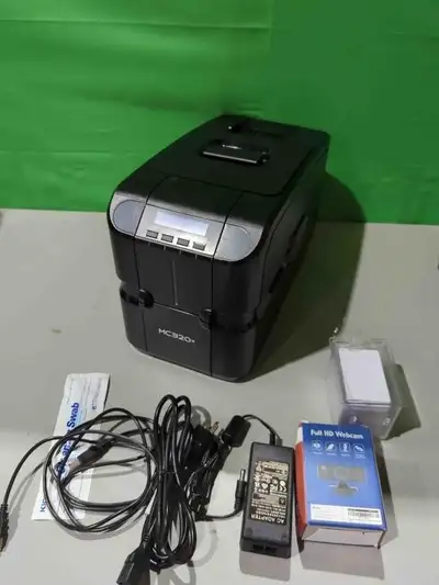 Bodno Matica MC320x Direct-to-Card Single Sided ID Card Printer & Complete Supplies Package - Item C...