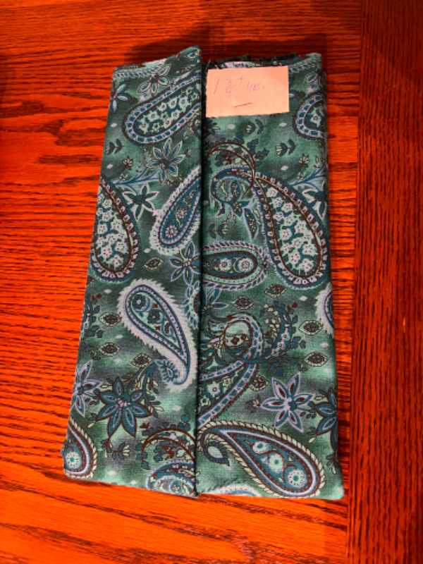 Teal Blue-Green Paisley Fabric For Sewing, Quilting, Crafts in Hobbies & Crafts in Oakville / Halton Region
