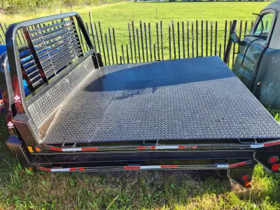 7 foot by 7 foot steel truck deck Double A Trailers LED lights 5th Wheel pocket New, bought too many...