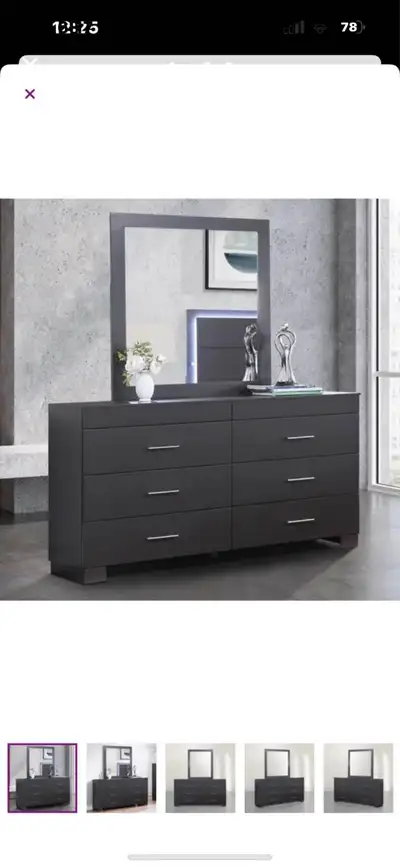 Dresser with mirror, View more