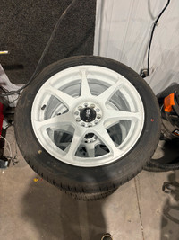 5x100 wheels on 235/45/17 tires
