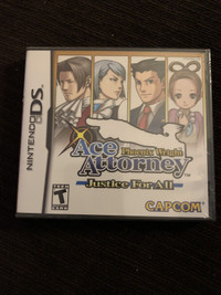 Phoenix Wright Justice For All for Nintendo DS Sealed NEW