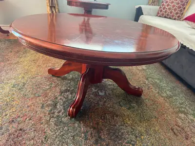 3 Wooden Tables – Coffee Table + 2 End Tables – $150, View more
