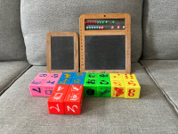 Educational toys and chalkboards good condition