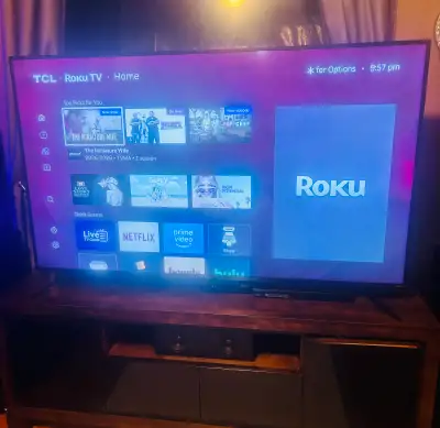 75” Roku TV Excellent Condition, View more