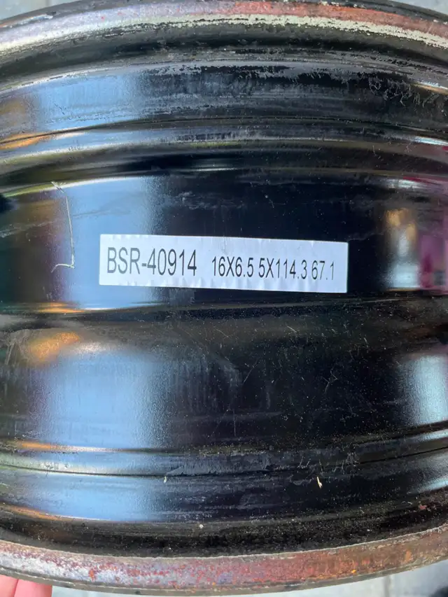 4 Steel Rims - Winter/All Year - 16x6.5 - 5x114.3 - Excellent in Tires & Rims in City of Toronto - Image 3