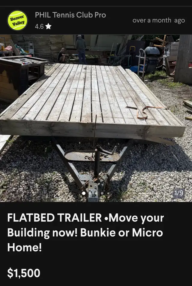 ♻️Tiny Home Base 8x16 TRAILER FlatBed! ONLY $1499 Double Axel + in Other Business & Industrial in Oakville / Halton Region - Image 2
