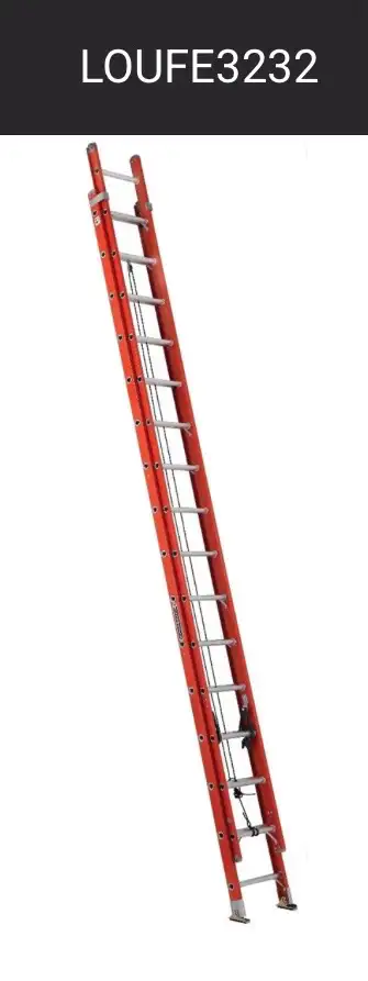 32 foot fibreglass Louisville ladder, View more
