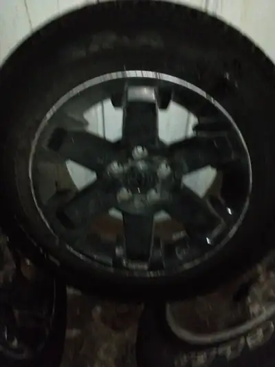 I have a set of 4 all season tires. They are from my Dodge Ram 1500 . Comes with tires and rims. 5 b...