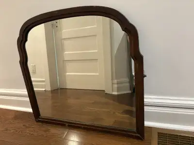 Antique Wood Mirror *Heavy*, View more