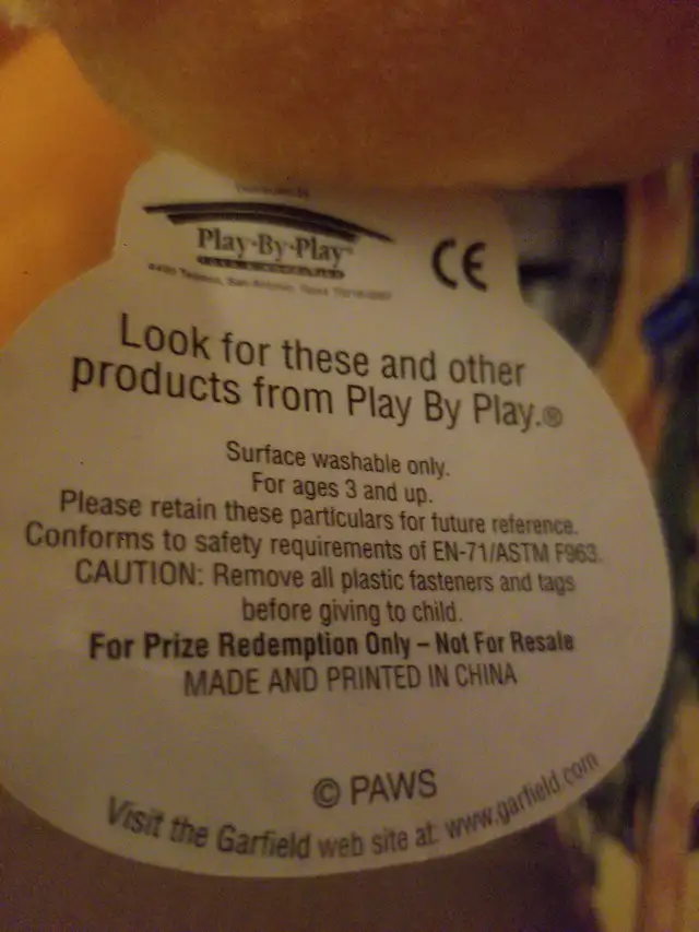 21" Garfield Plush with original tag (Play By Play, Paws) $50 in Toys & Games in Markham / York Region - Image 6