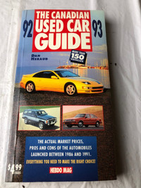 1992 1993 CANADIAN USED CAR GUIDE BY HEBO MAG #M1112