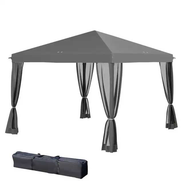 Outsunny Pop Up Canopy Tent Gazebo with Removable Mesh in Outdoor Décor in Markham / York Region - Image 8