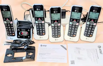 AT&T 5-handset answering system with smart call blocker, BL102-5, View more