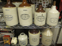 Old Advertising Crocks & Jugs