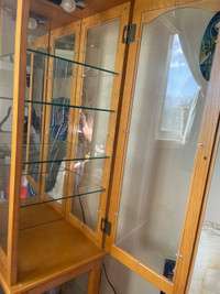 Glass curio cabinet 