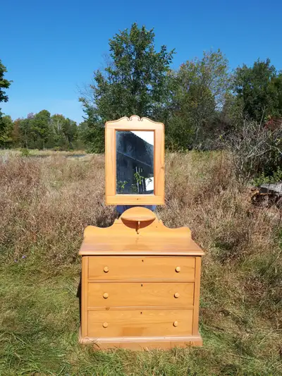 Maple Dresser and Mirror, View more