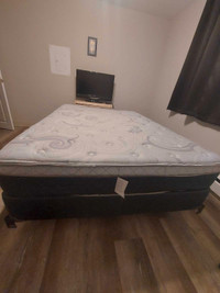 Queen size bed and box spring 