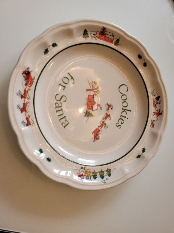 Cookies for Santa Christmas Plate by Pfaltzgraff in Holiday, Event & Seasonal in Barrie