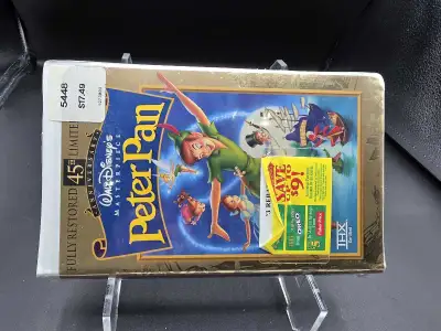 1998 Disney's Peter Pan VHS Seal broken