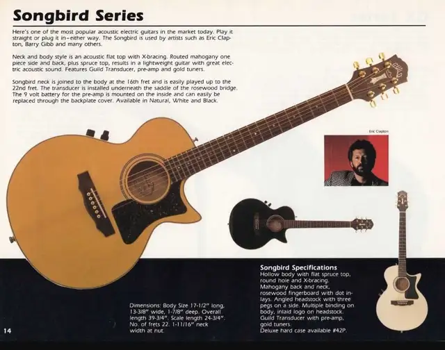 Guild Songbird NT Electro-acoustique USA 1990 in Guitars in Sherbrooke - Image 11