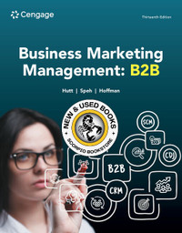 Business Marketing Management: B2B 13E Hutt 9780357718230