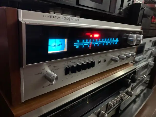 Vintage 70’s Rare Sherwood S-7200 Stereo Receiver-Made In Japan in Stereo Systems & Home Theatre in Markham / York Region - Image 3