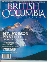 BEAUTIFUL BRITISH COLUMBIA MAGAZINE FALL 2003 MT. ROBSON