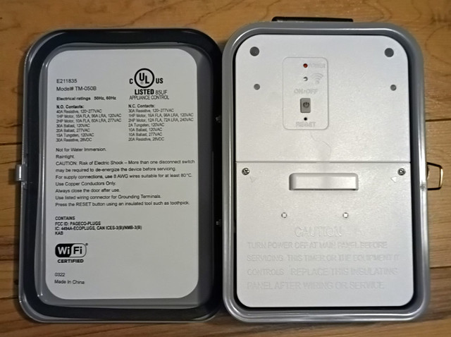 DEWENWILS Outdoor Smart Wi-Fi Outlet Box, Heavy Duty 40A 120VAC dans Électricité  à Région de Markham/York - Image 2
