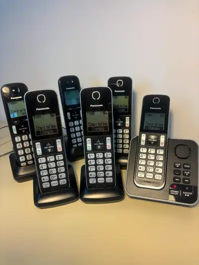 Panasonic 6-Handsets Cordless System w/Answer, View more