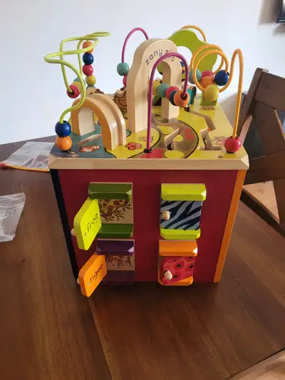 Zany Zoo Wooden Activity Cube, View more