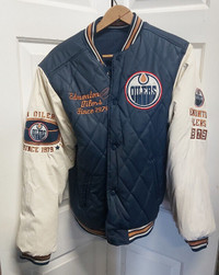 1997 to 2007 Edmonton Oilers reversible coat.