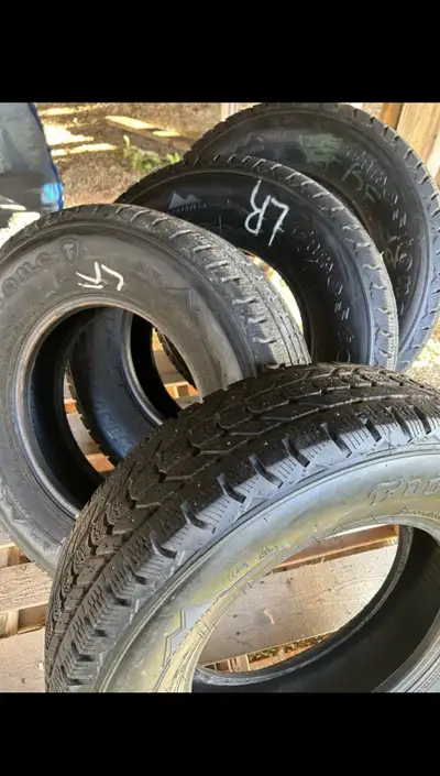 These tires are in excellent condition with no missing studs. The rubber is still soft and supple an...