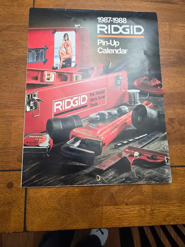 Automotive Pin Up Calendar 1987 -198863240734935299125
