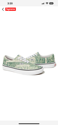 Supreme vans dollar era