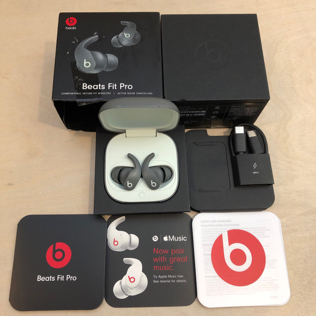 Beats Fit Pro Wireless Earbuds Noise Cancelling Headphones Gray in Cell Phone Accessories in Ottawa