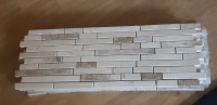 Wall Marble Random Strip Mosaics Tiles. 5 sheets.