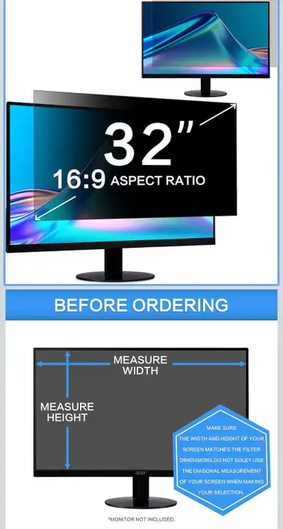 ZOEGAA 32 Inch Privacy Screen, View more
