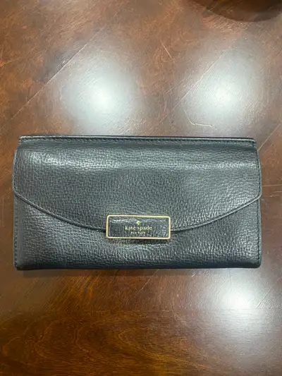 Kate Spade black wallet, View more