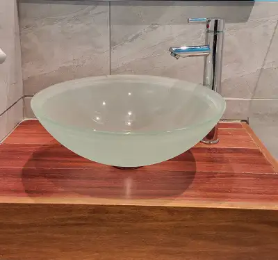 lavabo vasque salle de bain en verre, View more