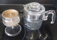 Vintage 6/9 cup pyrex flameware coffee pot/perculator