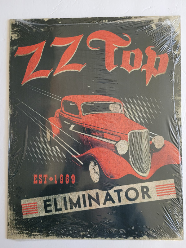 ZZ TOP ® MUSIQUE / ENSEIGNE DÉCORATIVE EN MÉTAL dans Autre  à Laurentides