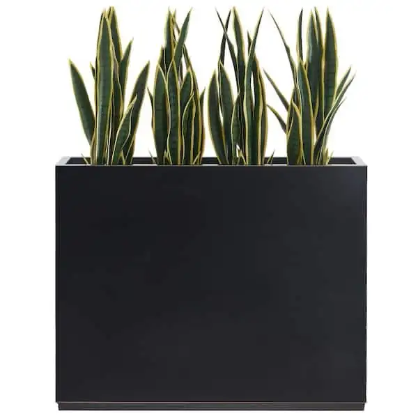 Long Box Metal Rectangular Planter in Black in Outdoor Décor in Markham / York Region - Image 7