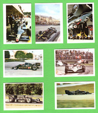 1978-79 FKS 78-79 F1 GRAND PRIX MINI CARD FORMULA 1  7 CARDS LOT